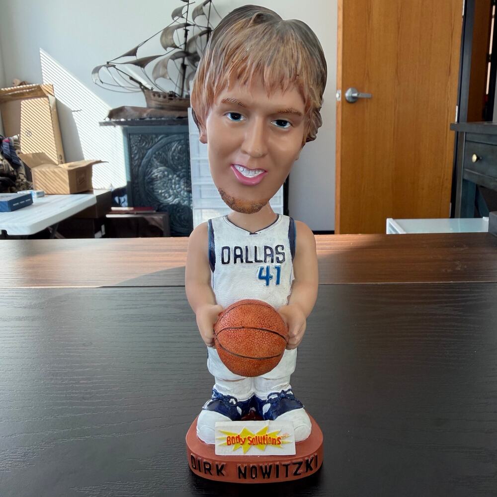 Dirk Nowitzki #41 Bobble Head Dallas Mavericks Basketball MBA Collectible 7.5"